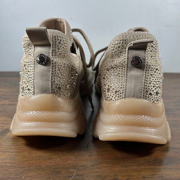 STEVE MADDEN Ganzo Maxima‎ Peach Embelished Chunky Sneakers Womans 9 - Picture 9 of 13